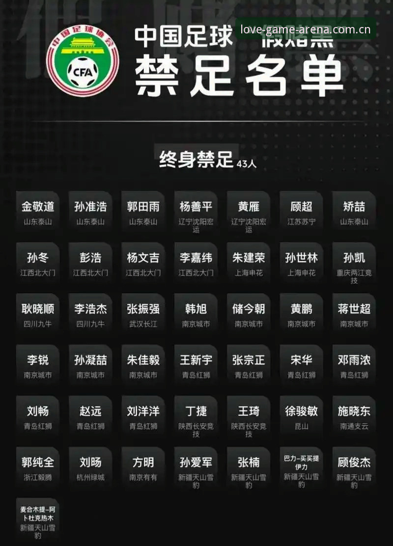 资深球迷深度解读足协第三批禁足名单——从爱游戏体育平台看中国足球反腐风暴